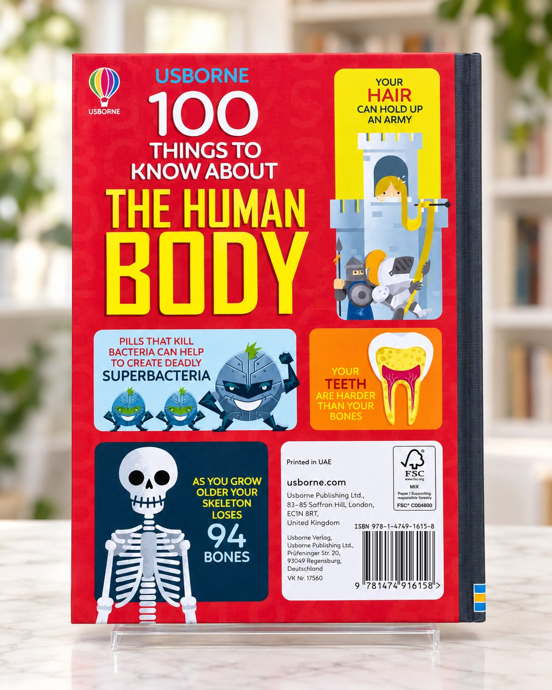 100 Things to Know About the Human Body, back cover