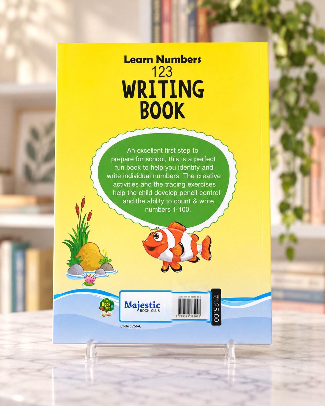 123 Numbers Writing Book, back cover
