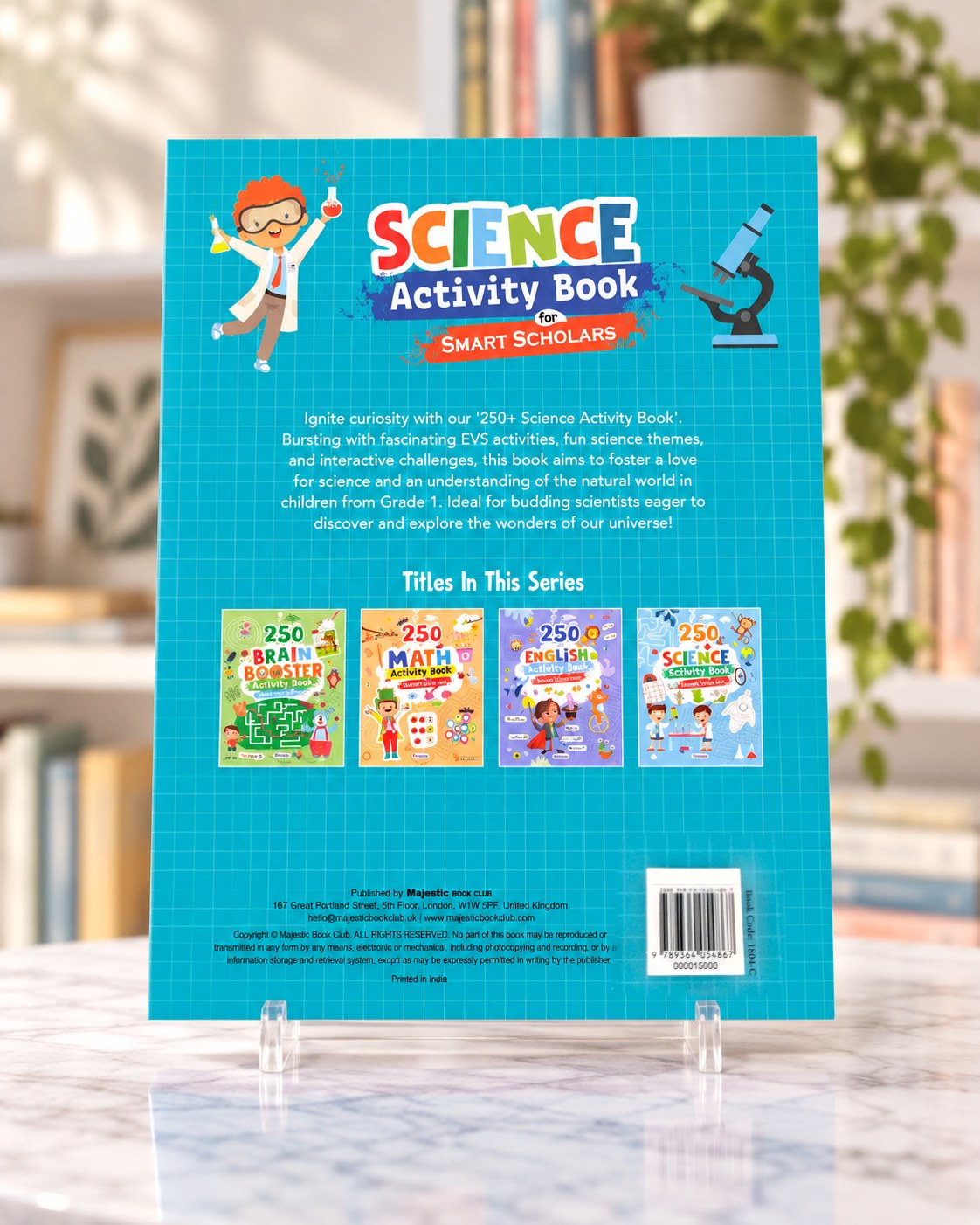 250+ Science Activity Book for Smart Scholars, back cover