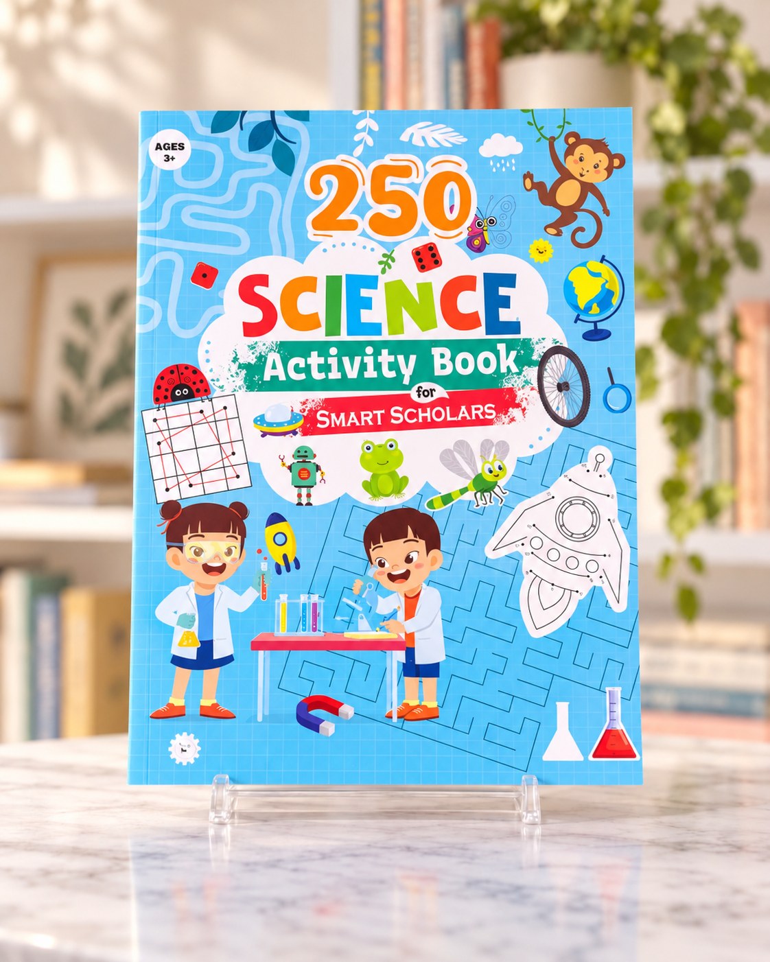 250+ Science Activity Book for Smart Scholars, front cover