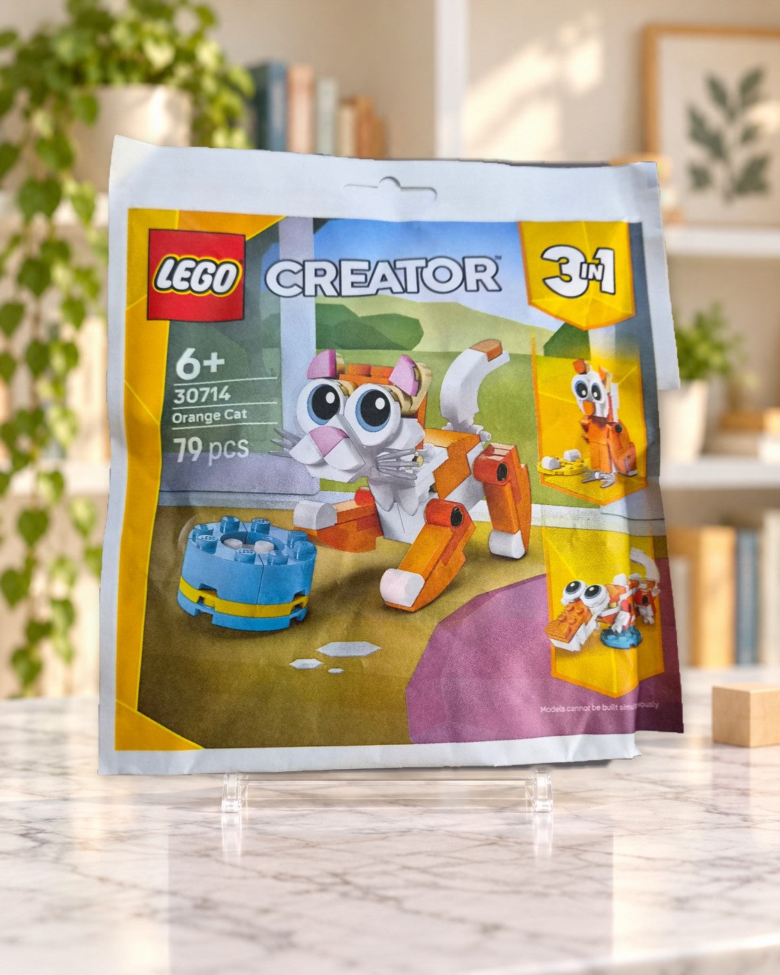 30714 Lego Creator 3in1 Orange Cat Pouch, front