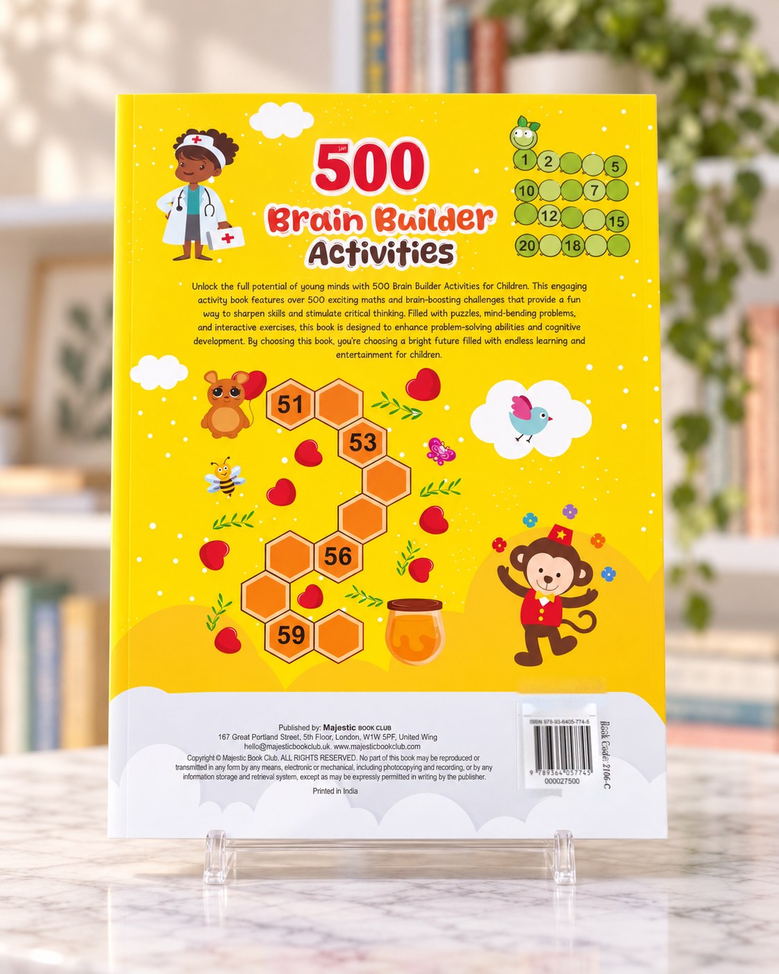 500 Brain Builder Activities, back cover