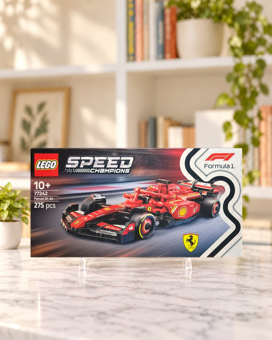 77242 Lego Speed Champions Ferrari SF-24 F1 Race Car, box front