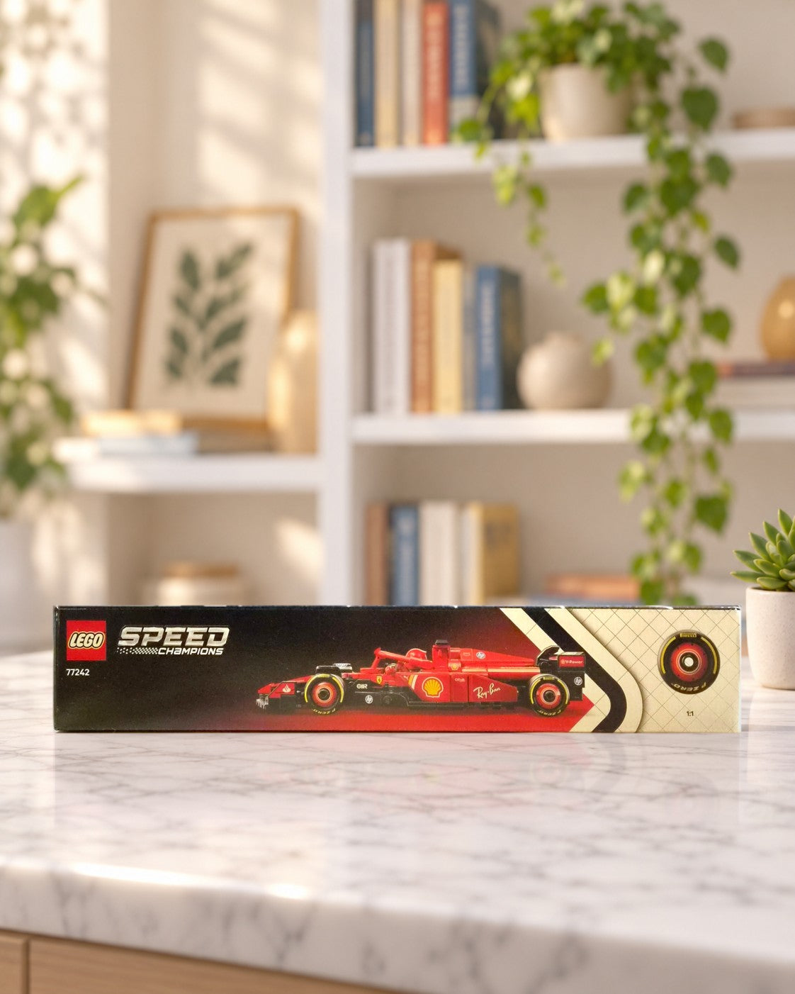 77242 Lego Speed Champions Ferrari SF-24 F1 Race Car, box side