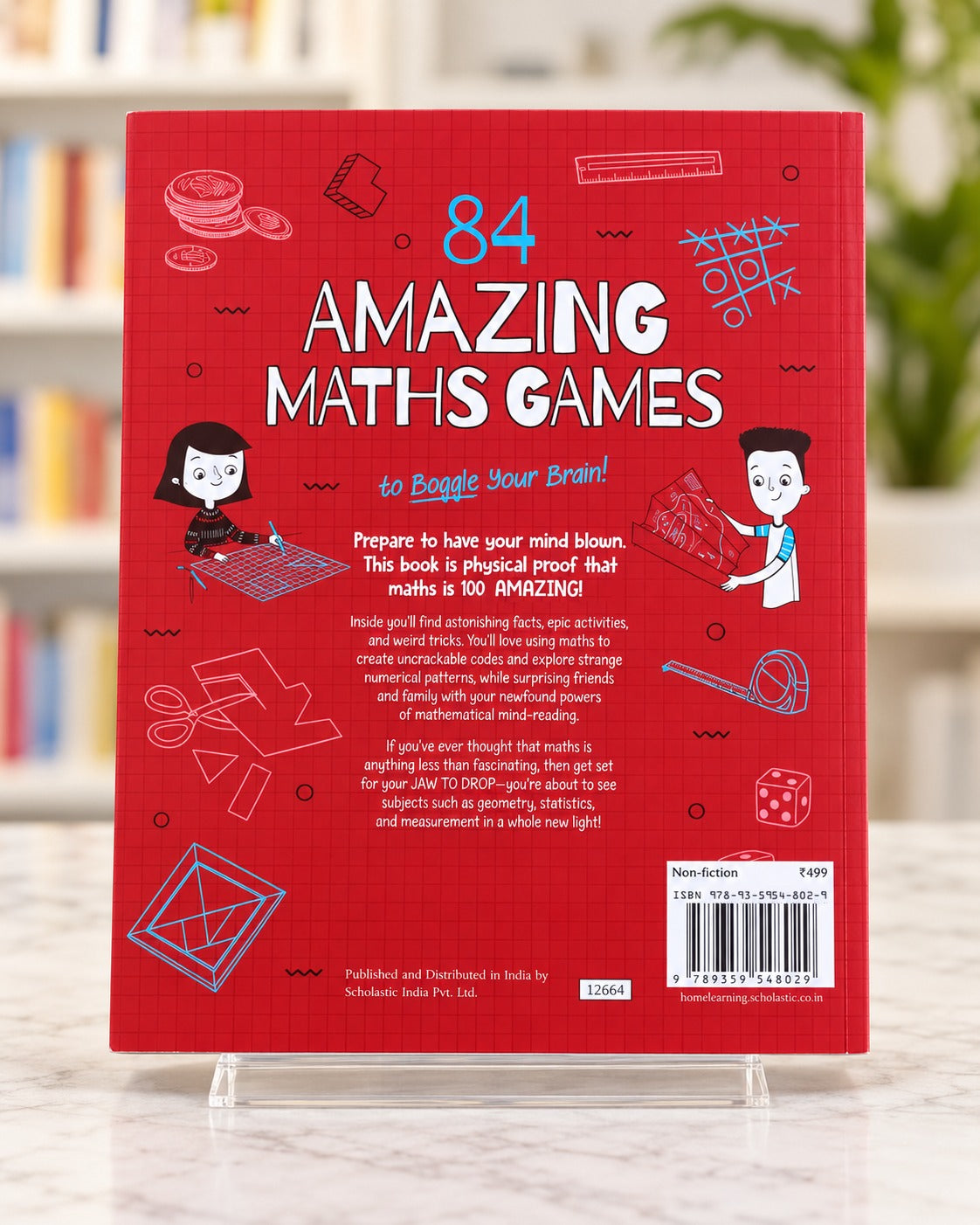 84 Amazing Maths Games to Boggle Your Brain!, back cover