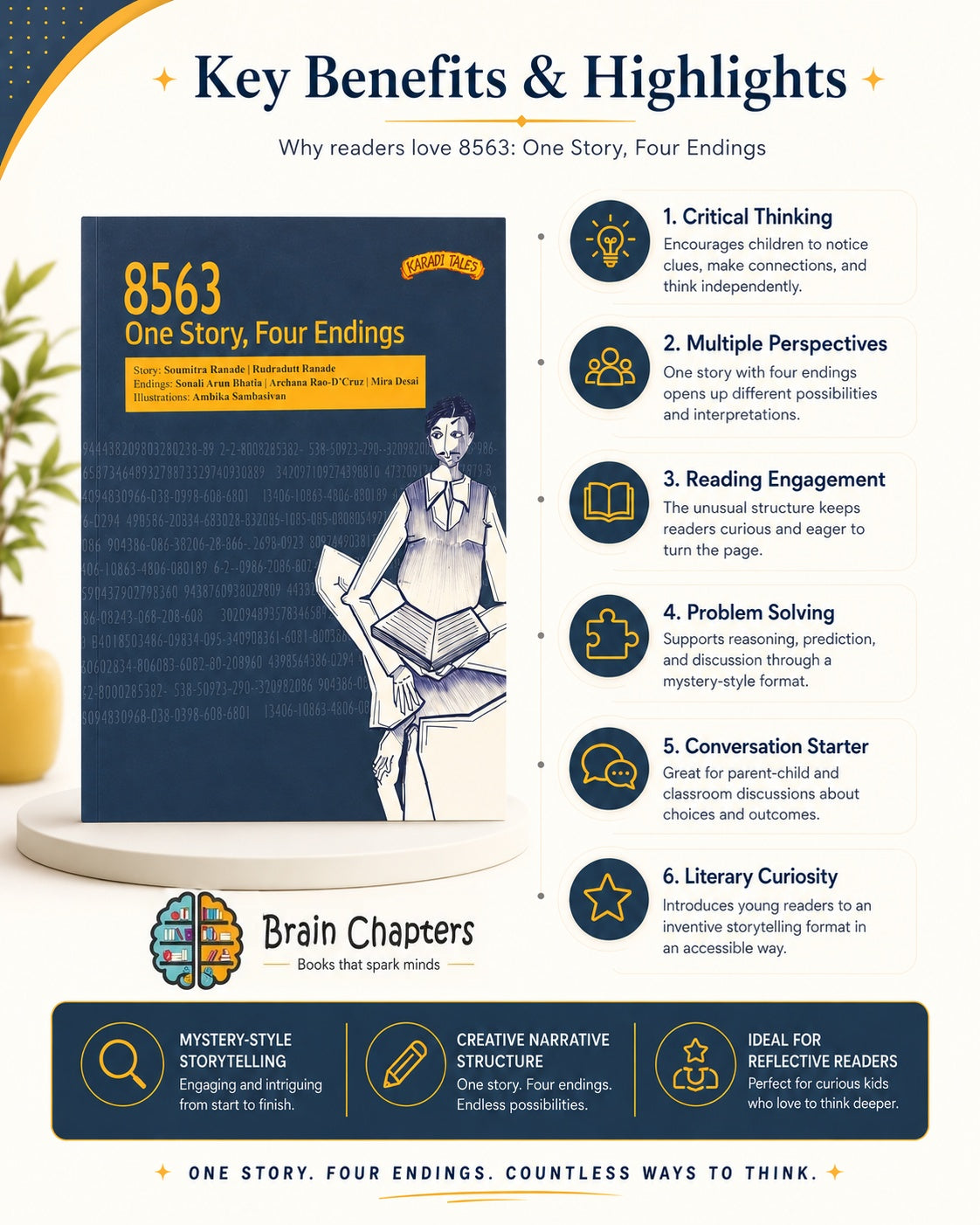 Key benefits and highlights of 8563: One Story, Four Endings