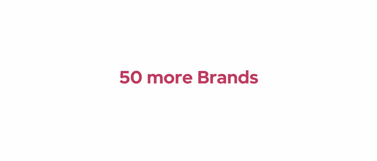 And 50 more brands