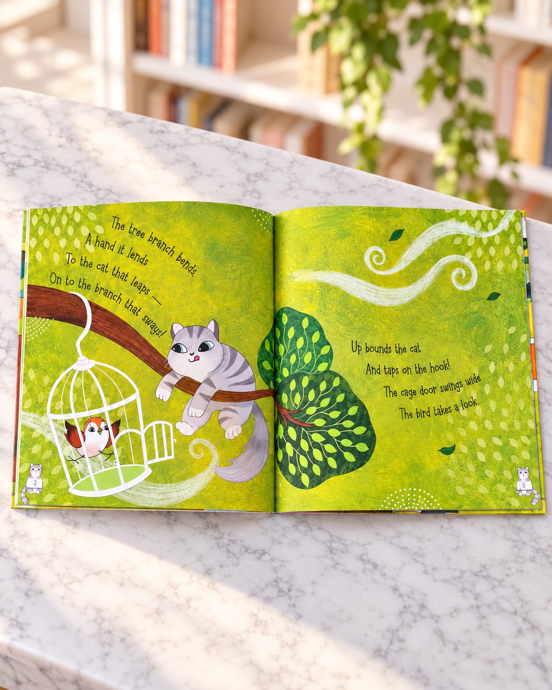A Cat, Tree and a Bird in a Book, inside pages 1