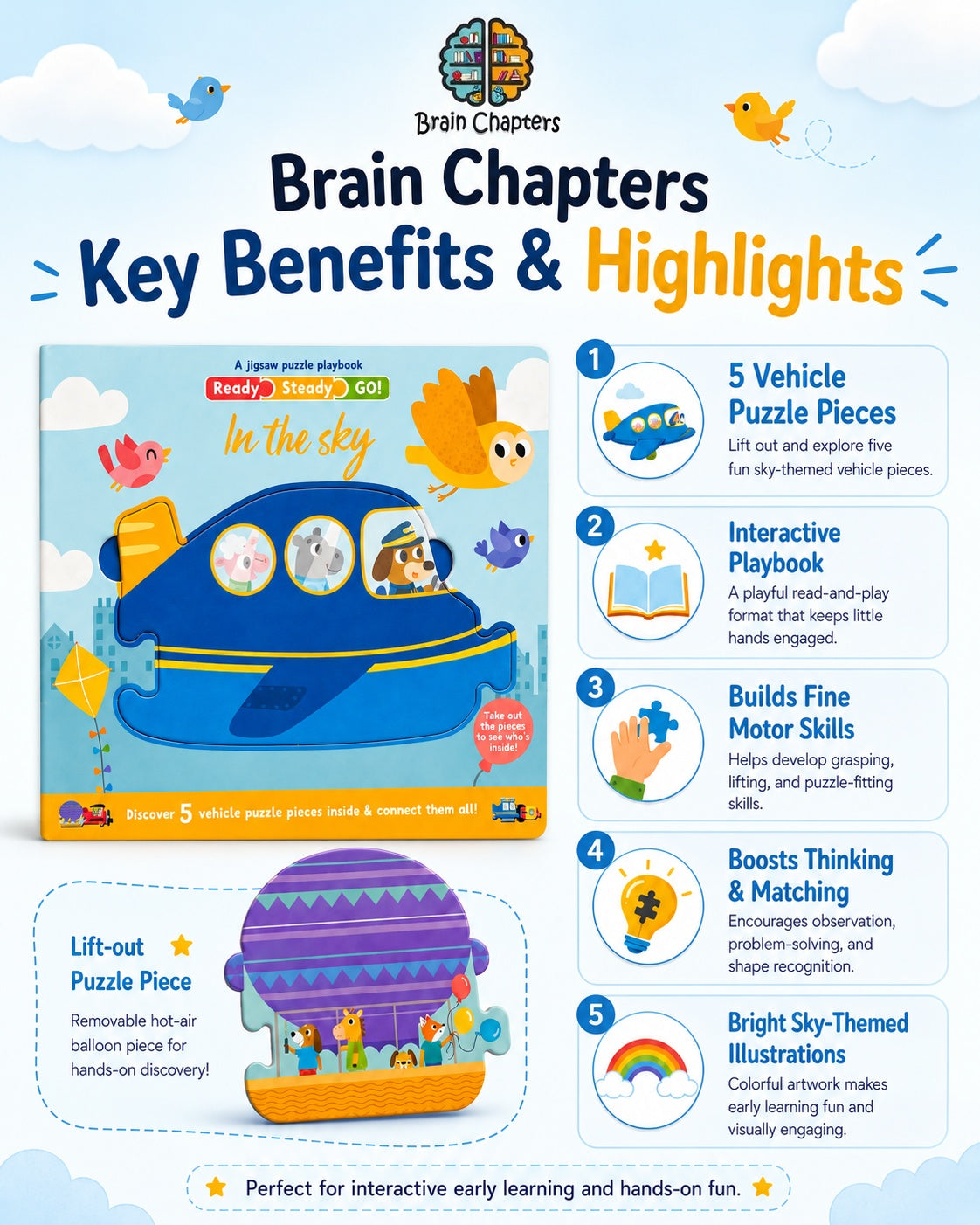 Key benefits and highlights of Ready Steady Go! A Jigsaw Puzzle Playbook