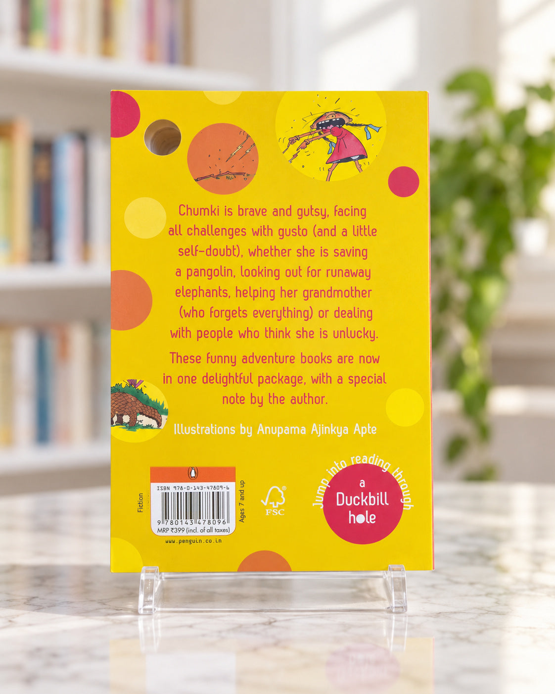 A Whole Lot of Chumki, back cover with the story blurb
