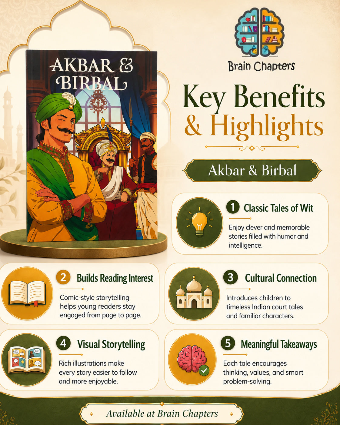 Key benefits and highlights of Akbar and Birbal: Classic Indian Stories