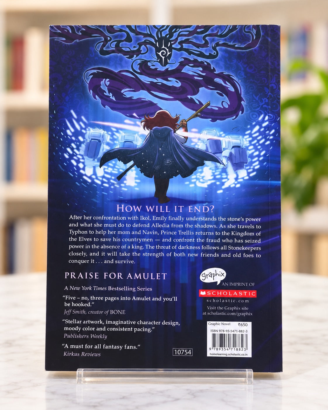 Amulet Book Nine: Waverider, back cover