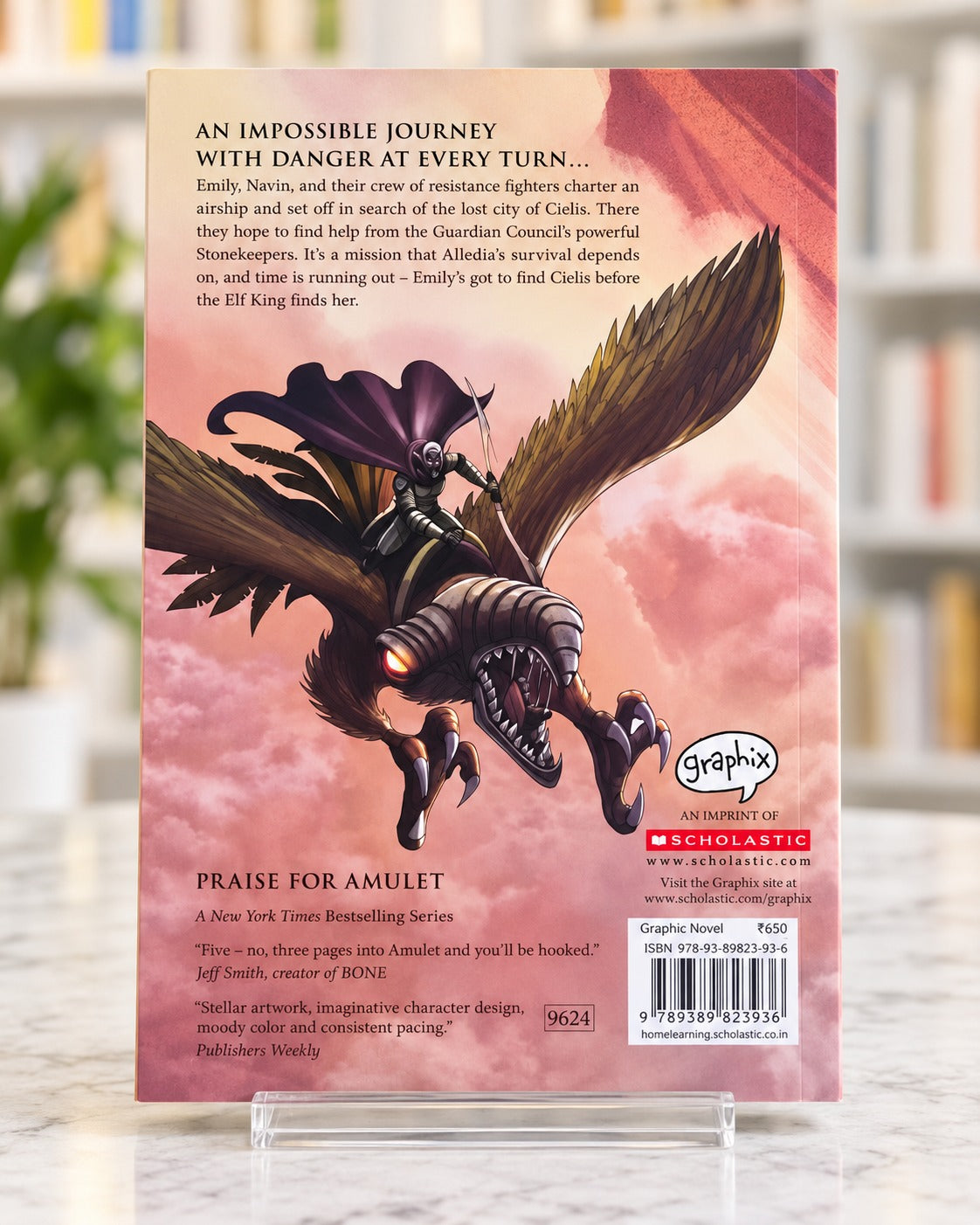 Amulet Book Three: The Cloud Searchers, back cover