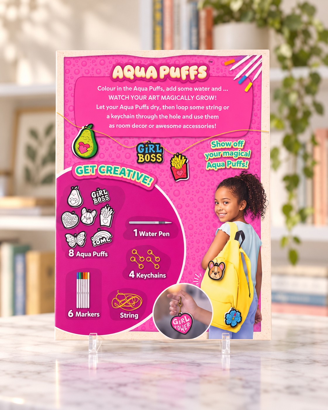 Aqua Puffs, box back