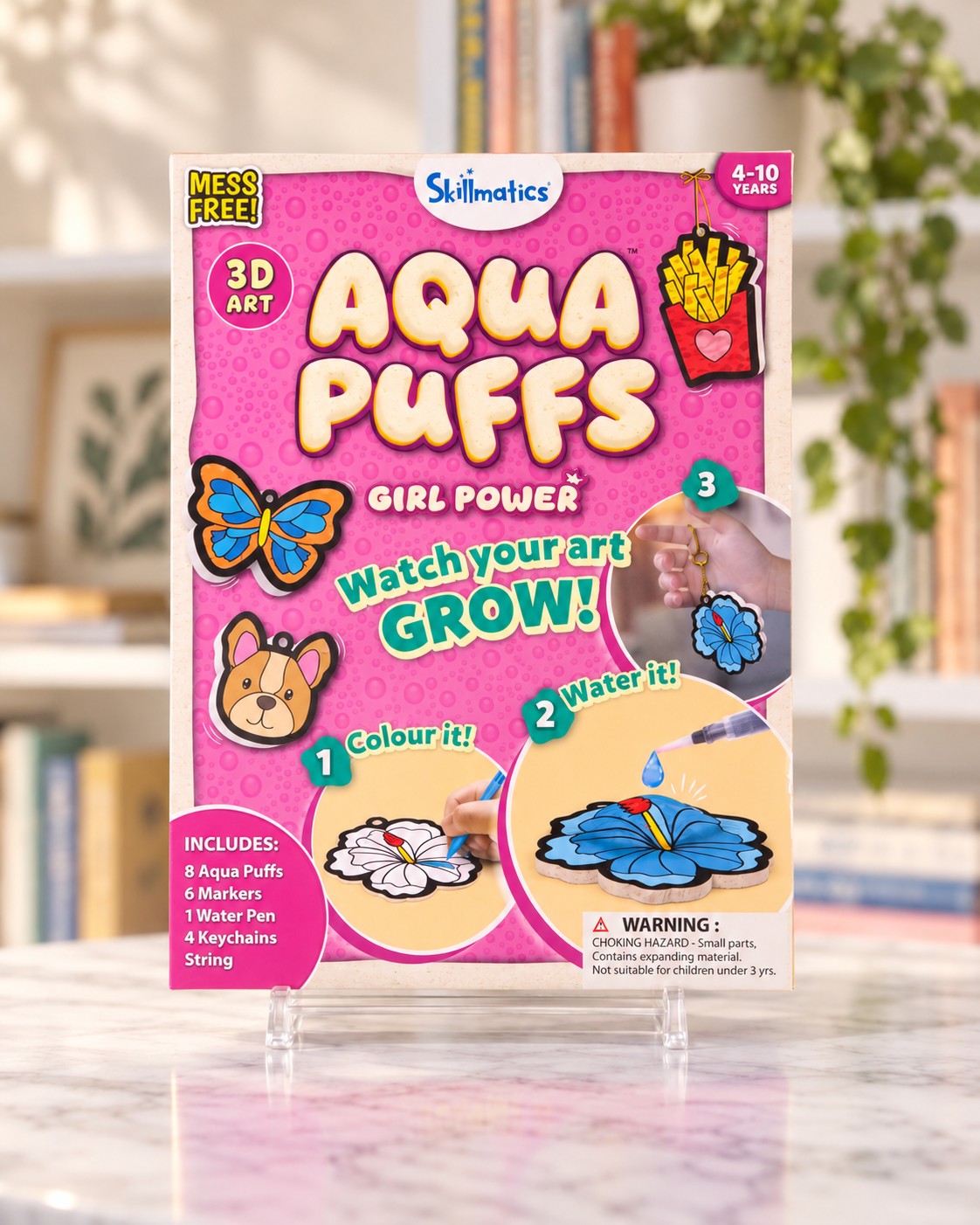 Aqua Puffs, box front
