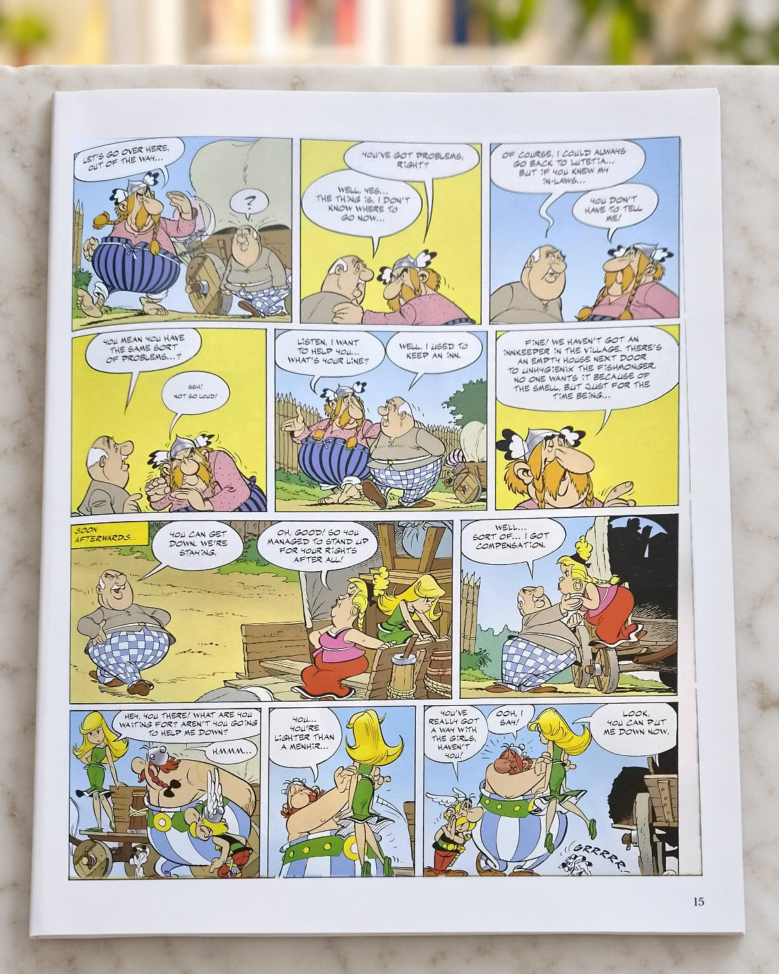 Asterix and Caesar's Gift, inside page 1