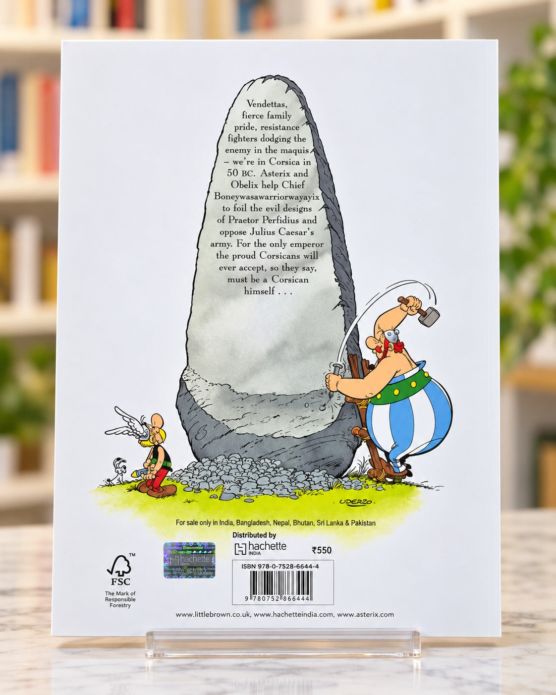Asterix in Corsica, back cover