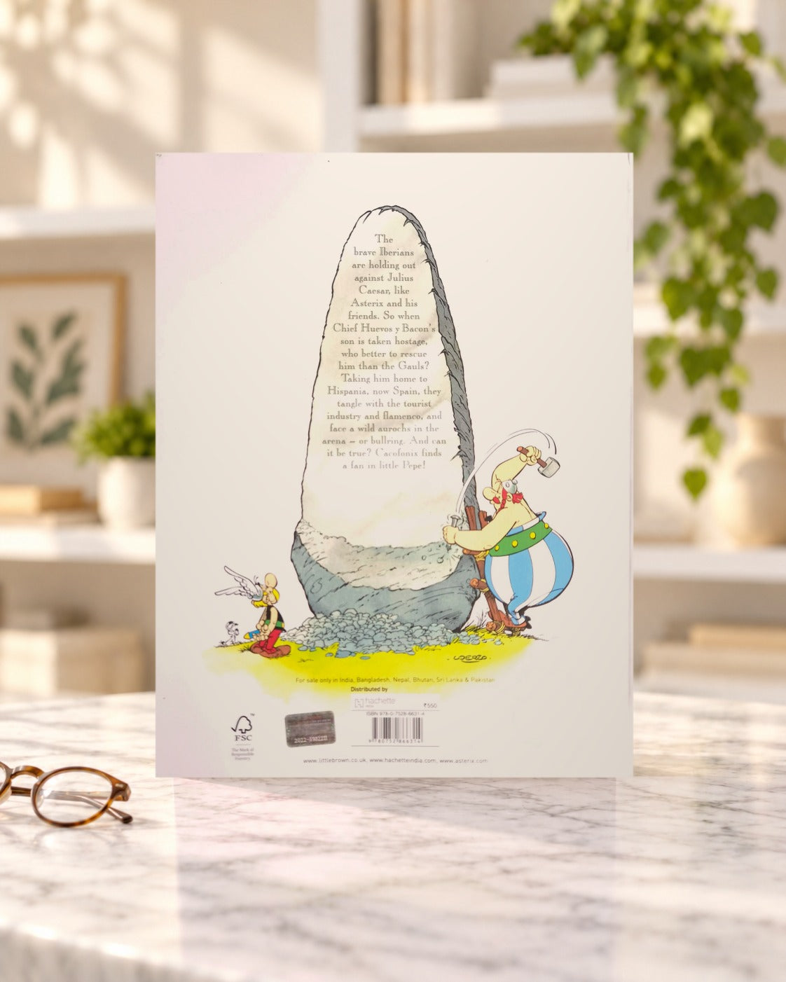 Asterix in Spain, back cover