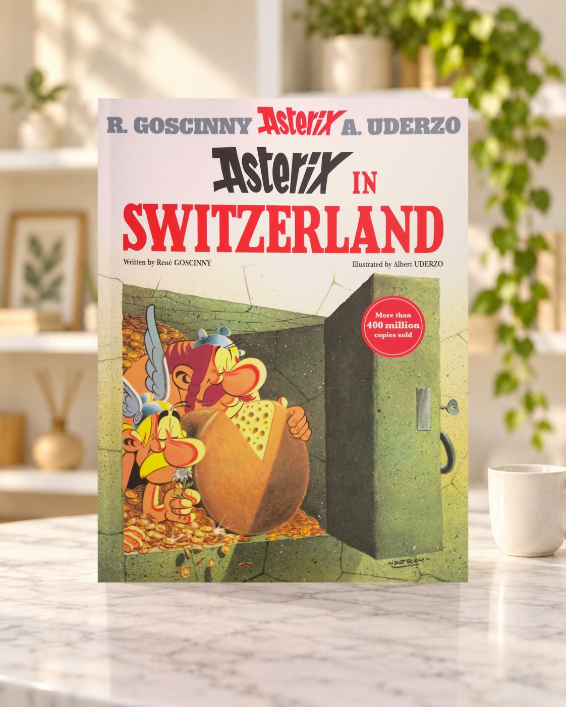 Asterix in Switzerland, front cover