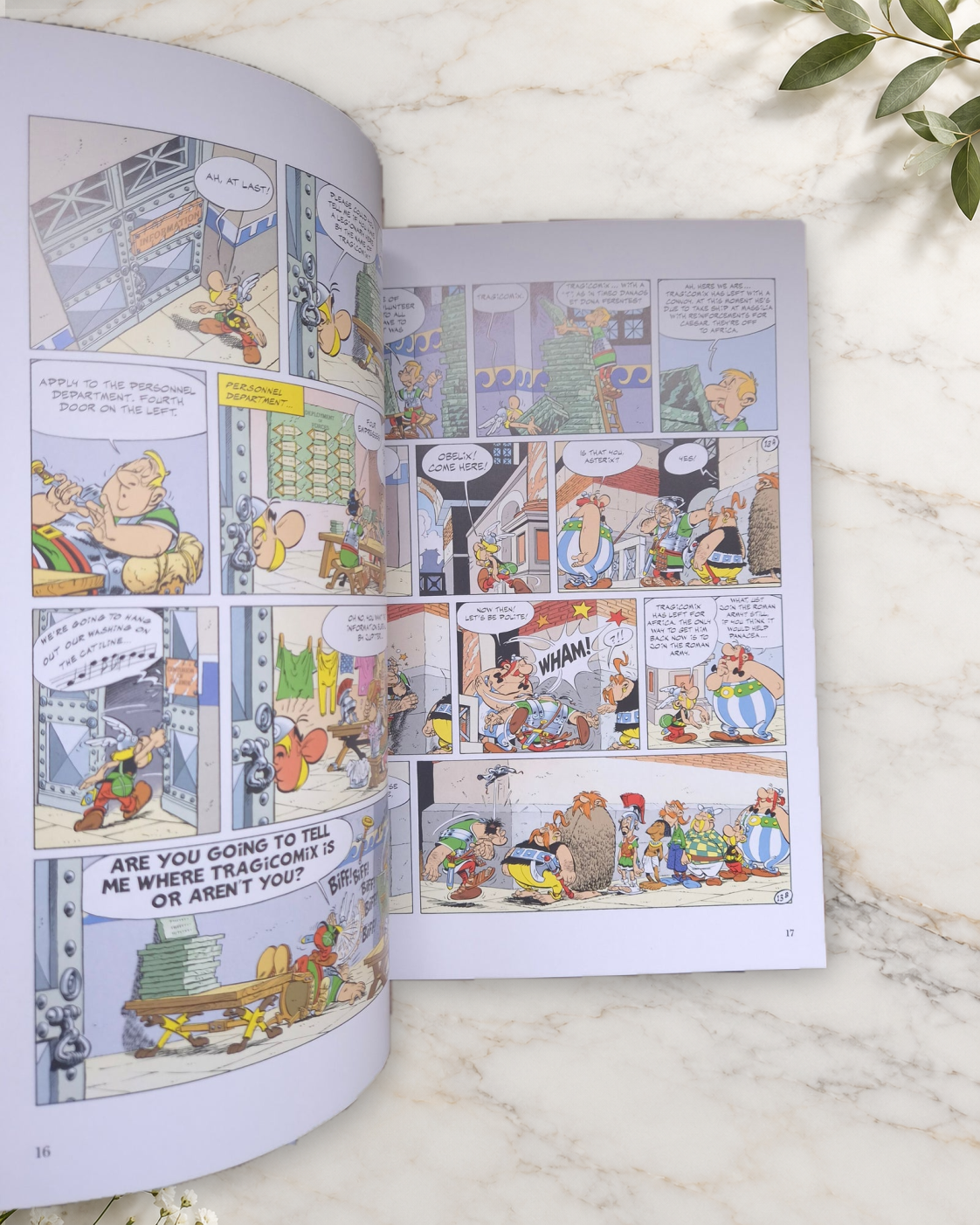 Asterix the Legionary, inside pages 16 and 17