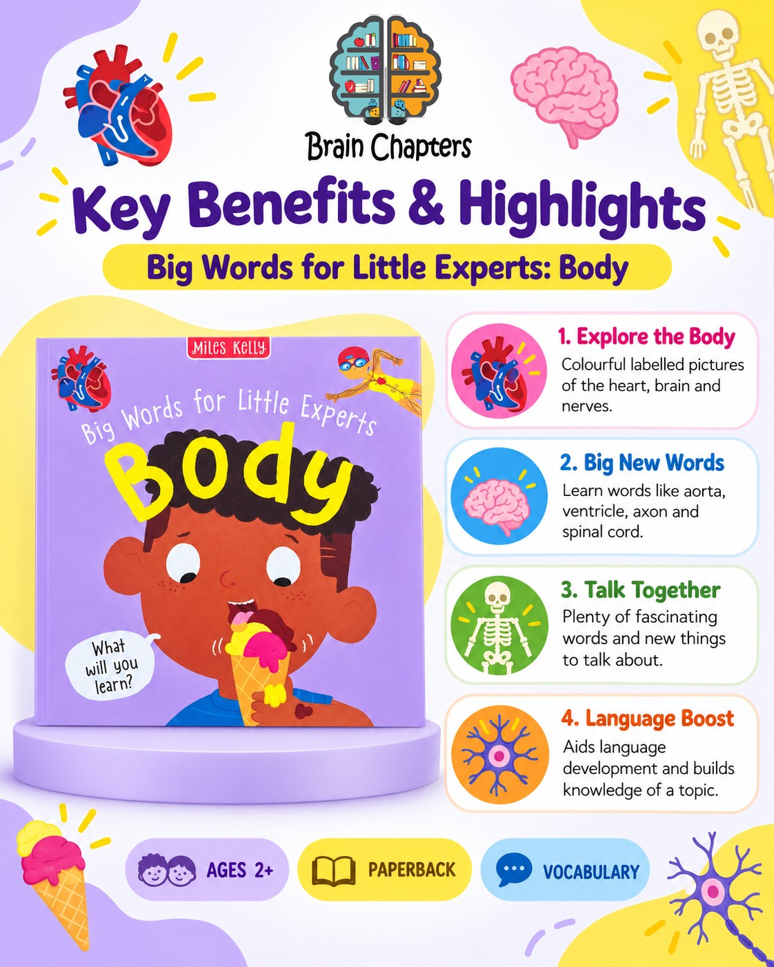 Key benefits and highlights of Big Words for Little Experts: Body