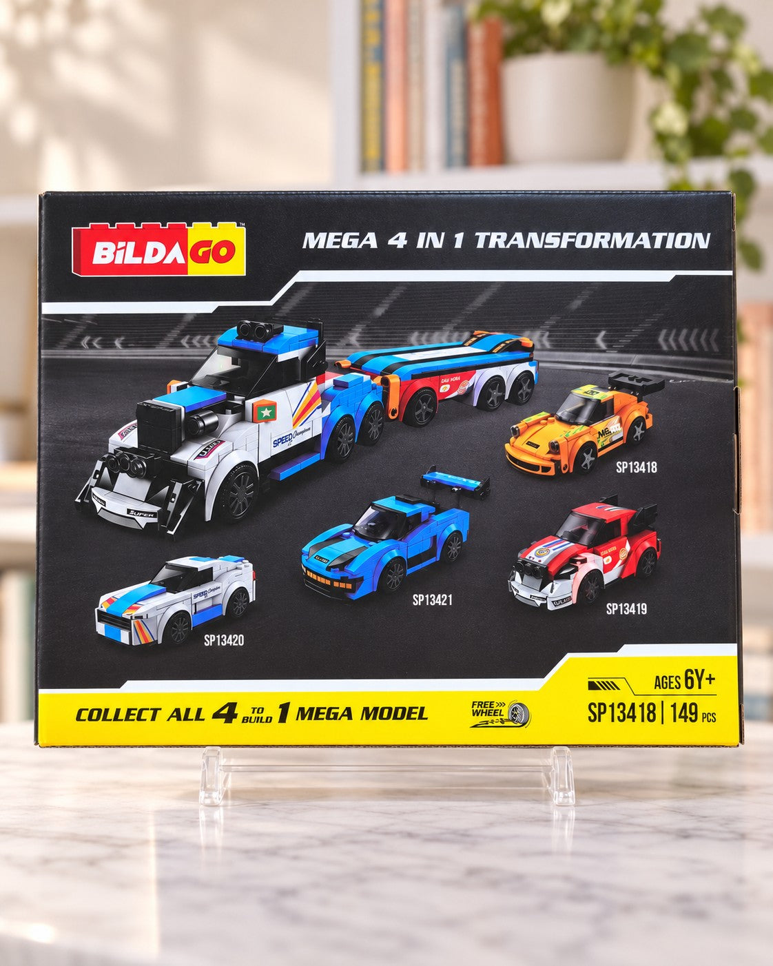 BiLDAGO Street Blaze sports car series, box back
