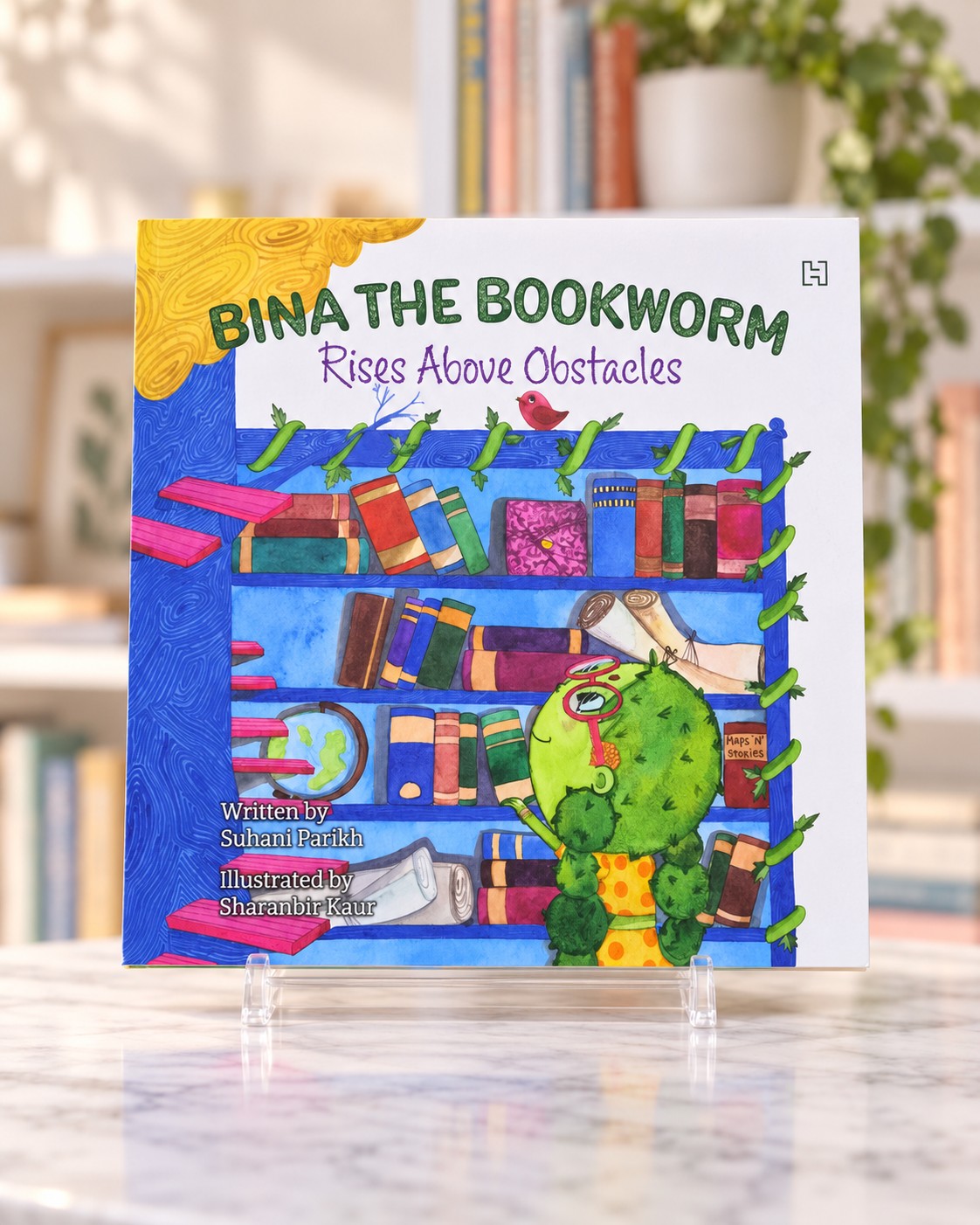 Bina the Bookworm Rises Above Obstacles, front cover