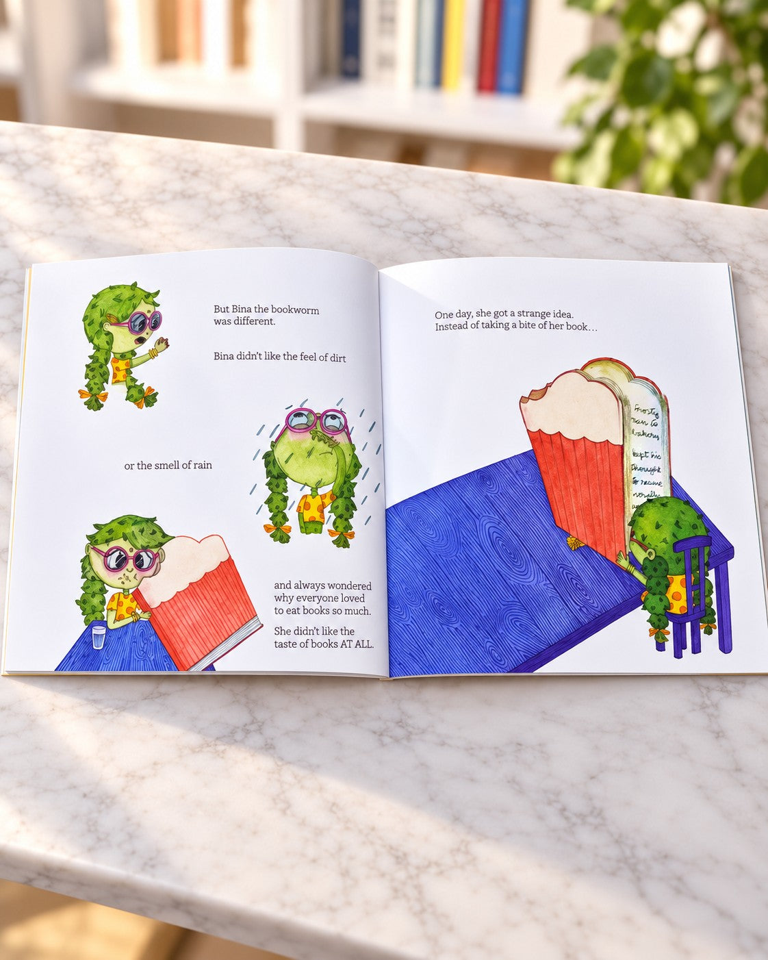 Bina the Bookworm Rises Above Obstacles, inside pages 2