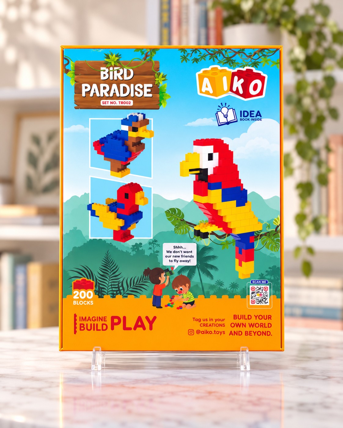 Bird Paradise Blocks 200 pcs, box back