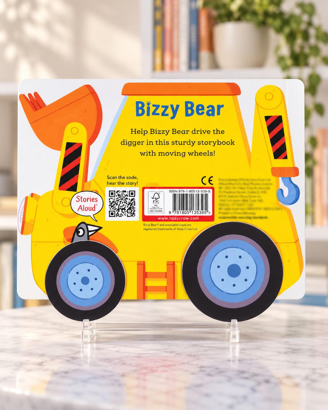 Bizzy Bear Digger, back cover