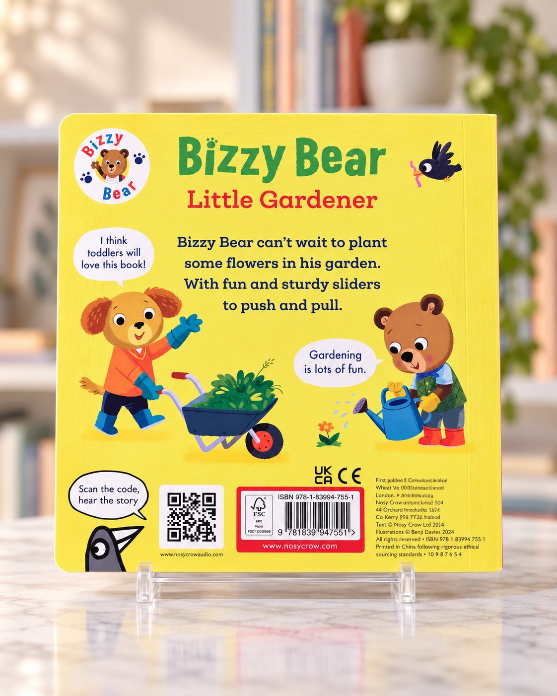 Bizzy Bear Little Gardener, back cover