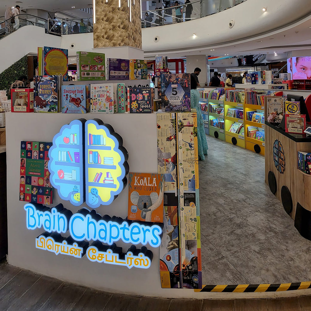 Brain Chapters store on the ground floor of The Marina Mall, OMR, Chennai