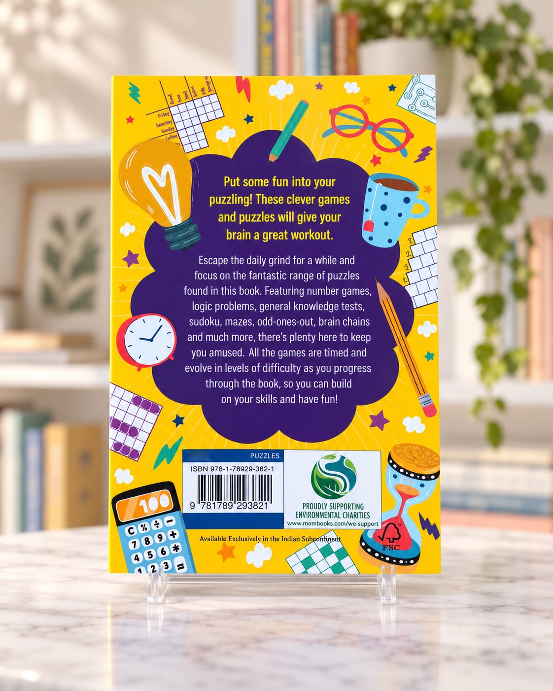 Brain Games for Adults, back cover