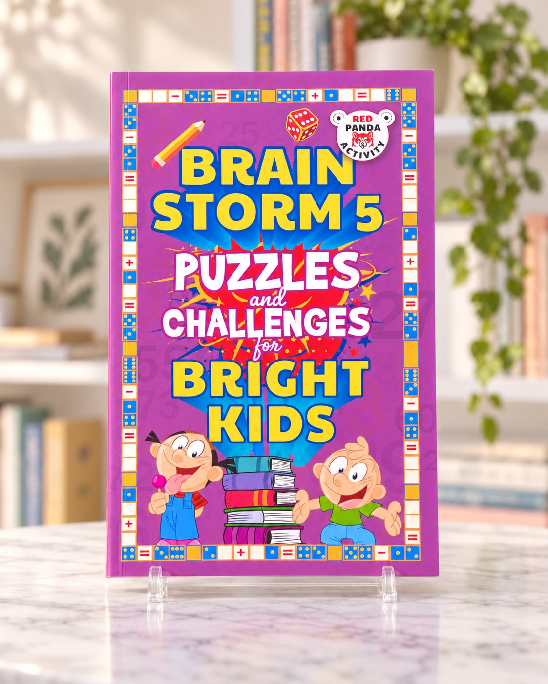 Brain Storm 5: Puzzles and Challenges for Bright Kids, front cover