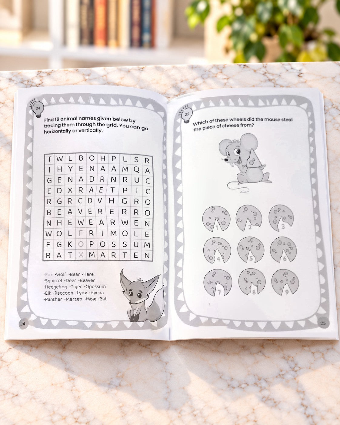 Brain Storm 6: Puzzles and Challenges for Bright Kids, inside pages