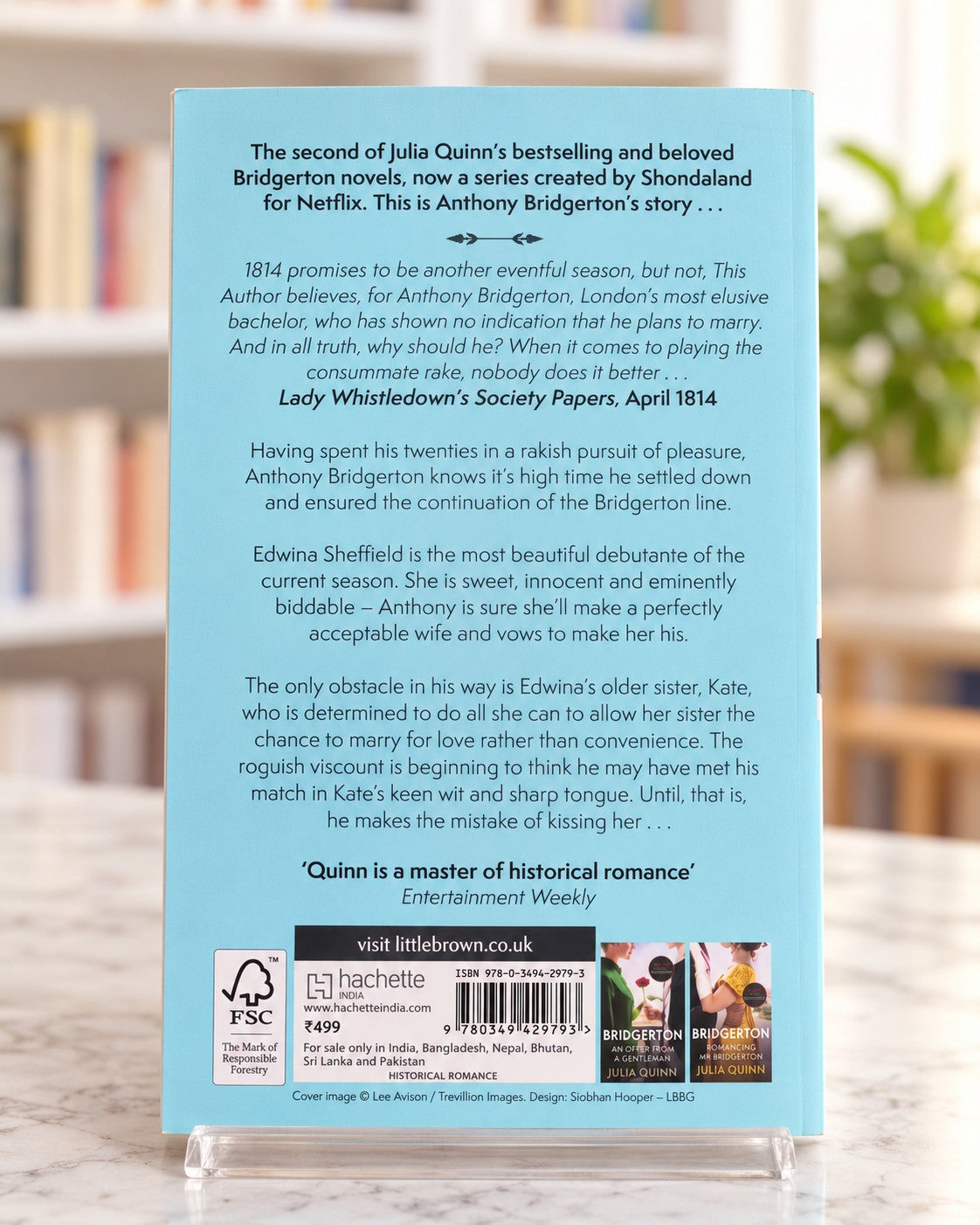 Bridgerton: The Viscount Who Loved Me, back cover