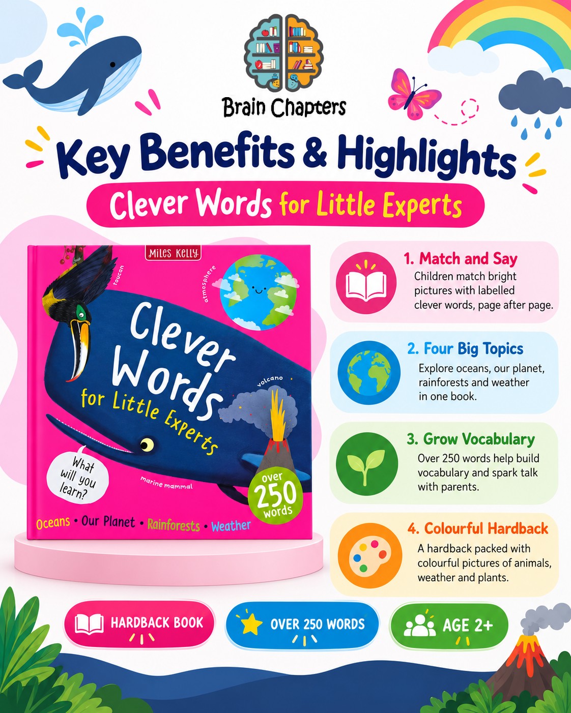 Key benefits and highlights of Clever Words for Little Experts