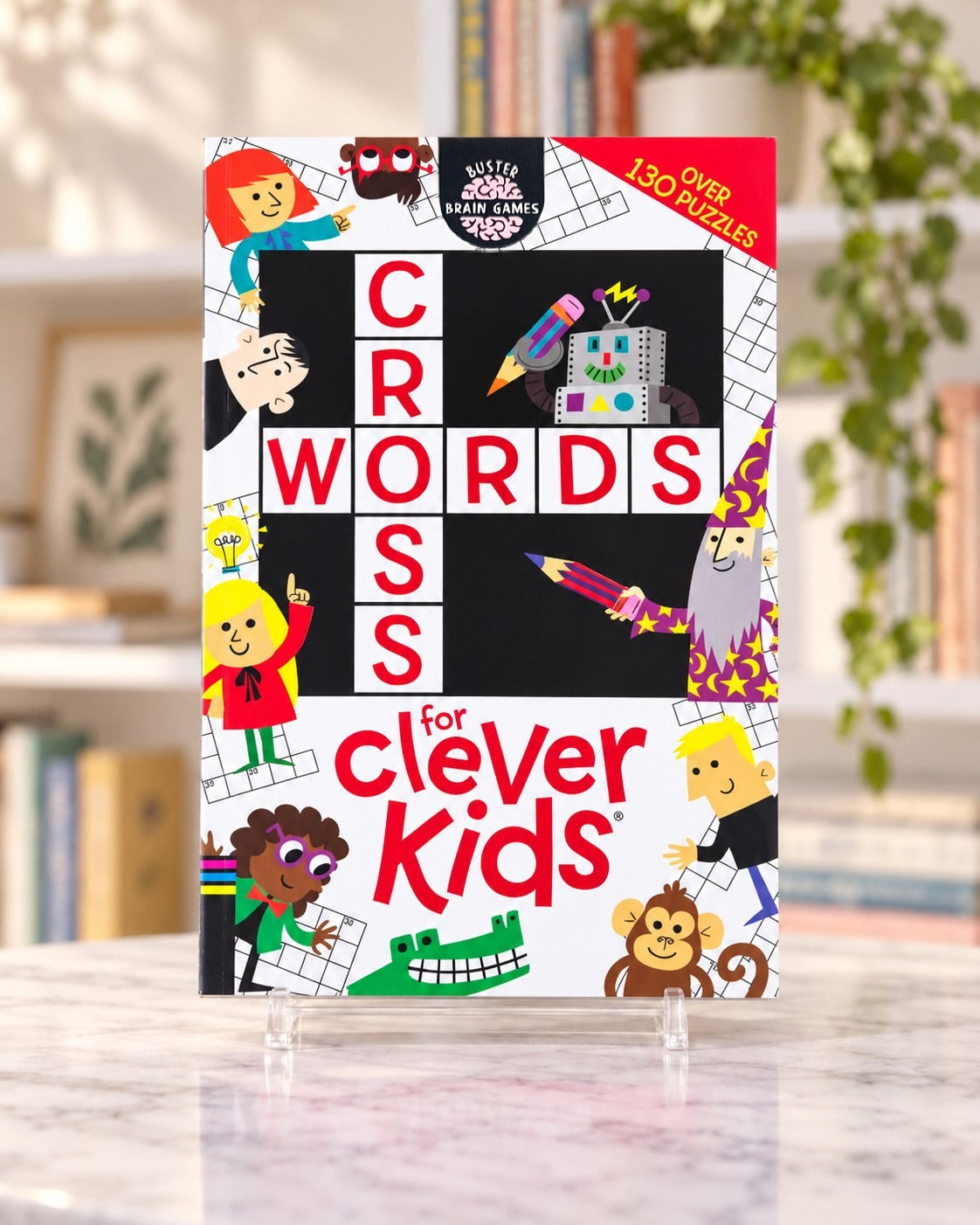Crosswords for Clever Kids, front cover