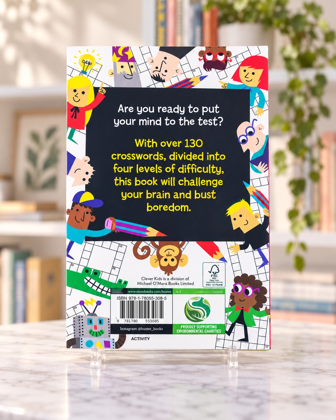 Crosswords for Clever Kids, back cover