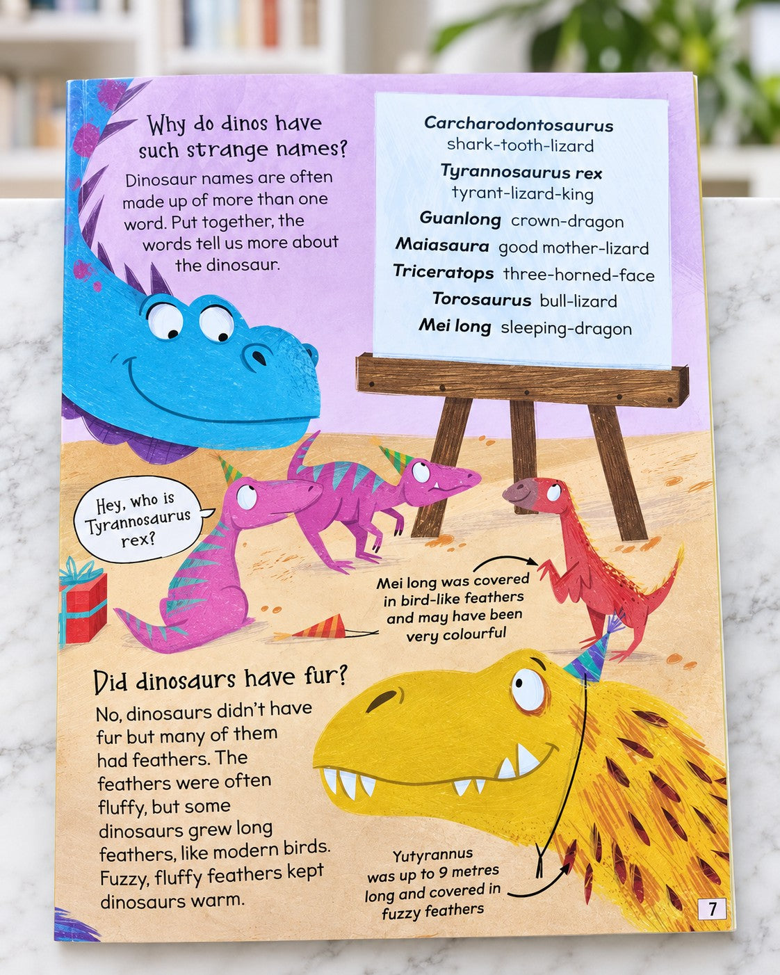 Curious Questions & Answers about Dinosaurs, inside page 1