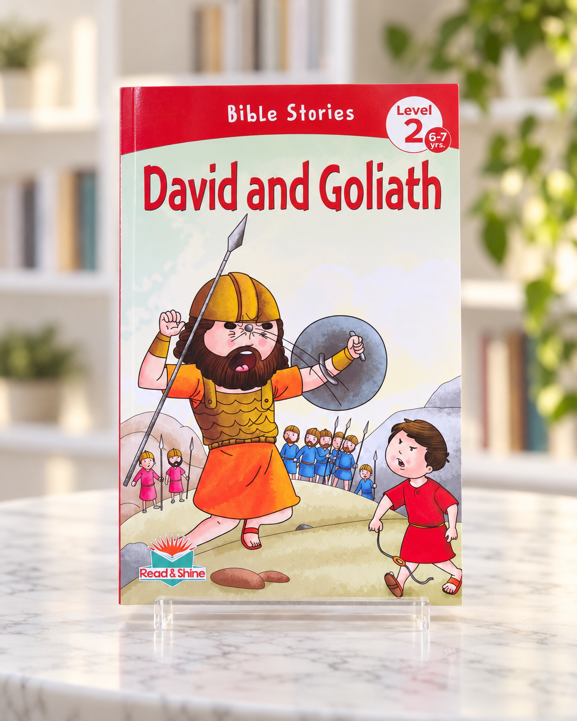 Bible Stories: David and Goliath, Level 2 reader, paperback front cover
