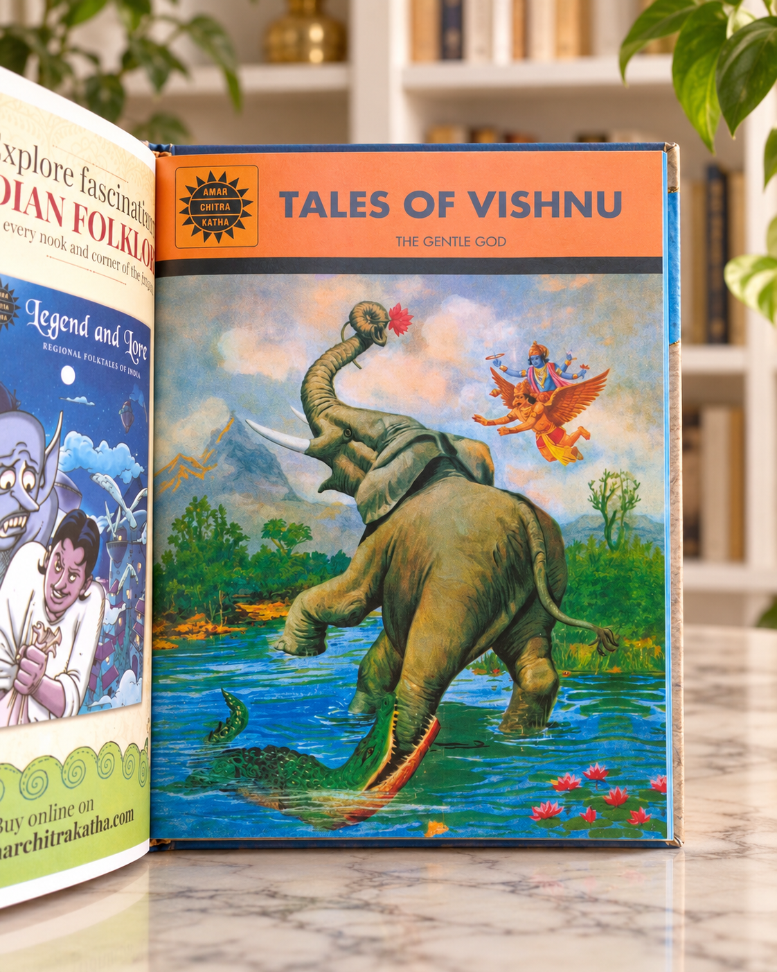Devotees of Vishnu, inside pages: Tales of Vishnu
