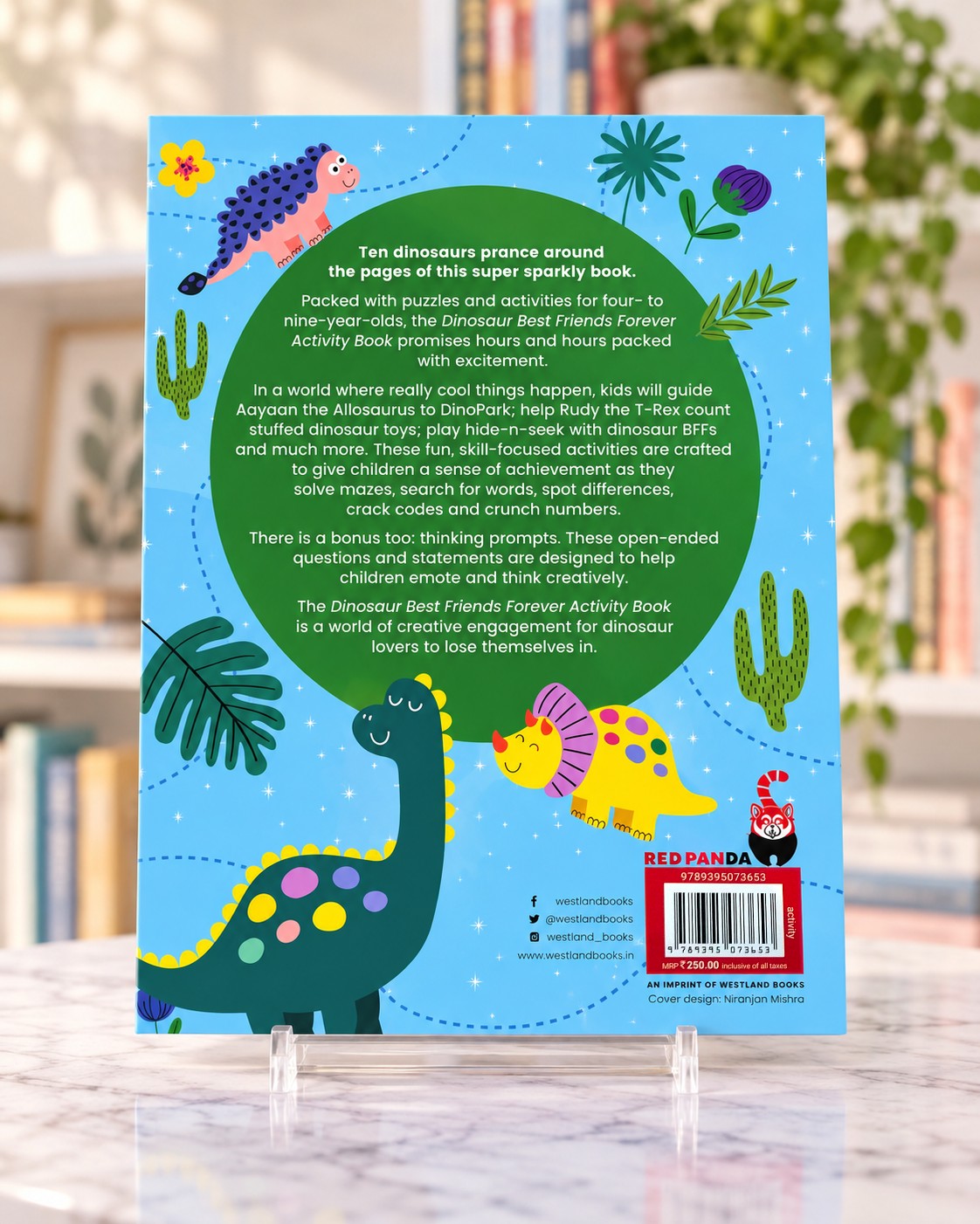 Dinosaur Best Friends Forever Activity Book, back cover