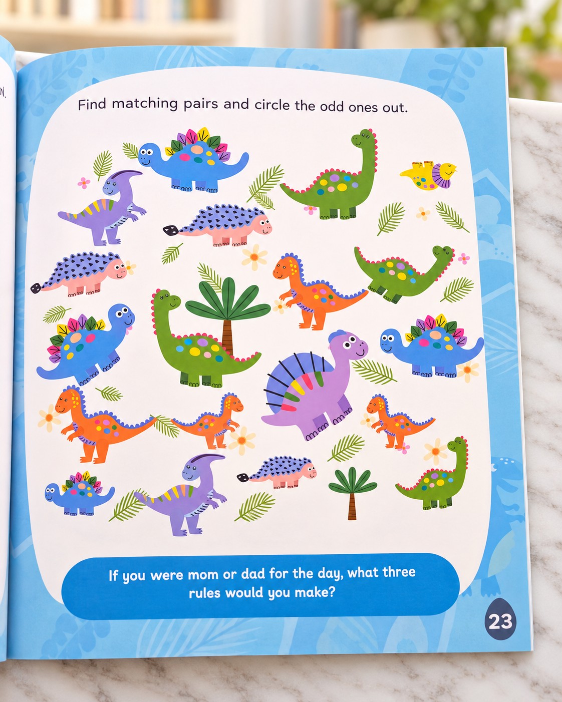 Dinosaur Best Friends Forever Activity Book, inside pages
