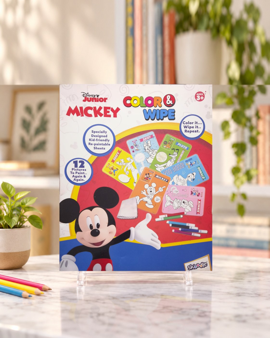 Disney Junior Mickey Colour & Wipe, front