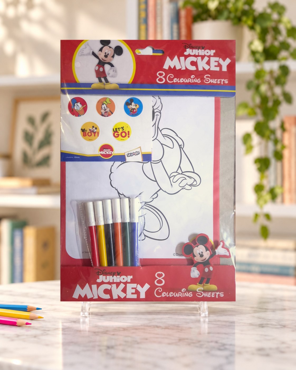 Disney Junior Mickey Colouring Sheets, front