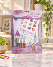 Disney Princess Colouring Sheets, front
