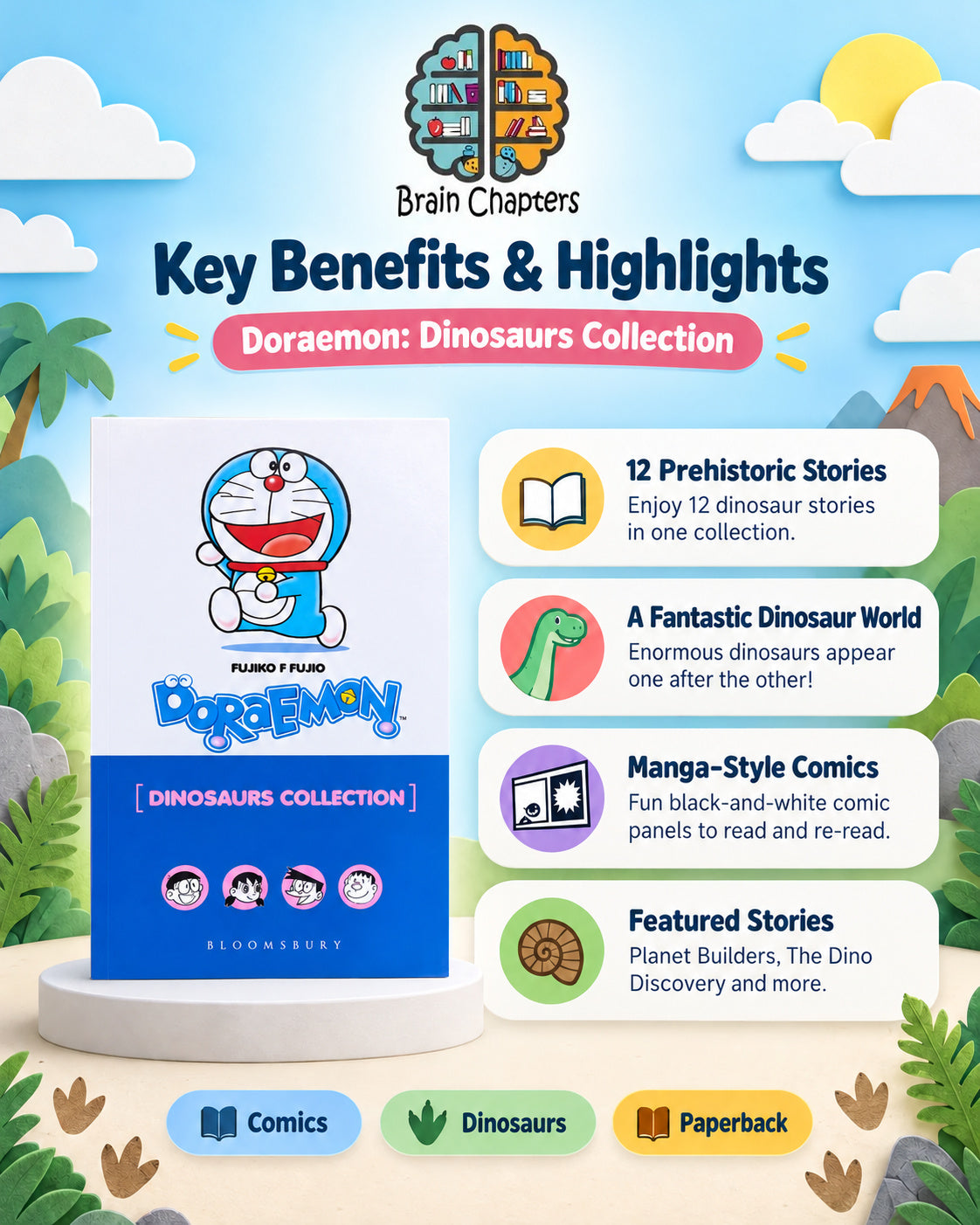 Key benefits and highlights of Doraemon - Dinosaurs Collection