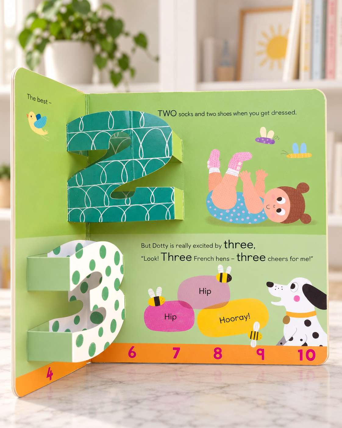 Dotty and Dash's 1, 2, 3, pop-up spread