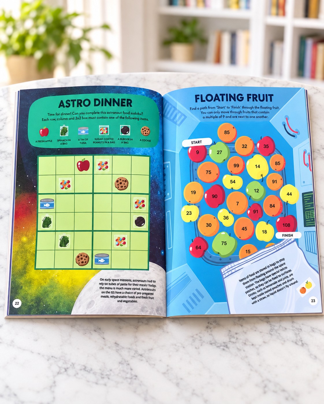 Dr Maggie's Astronaut Adventure Activity Book - Space Themed Puzzles, Facts and More, inside pages 2